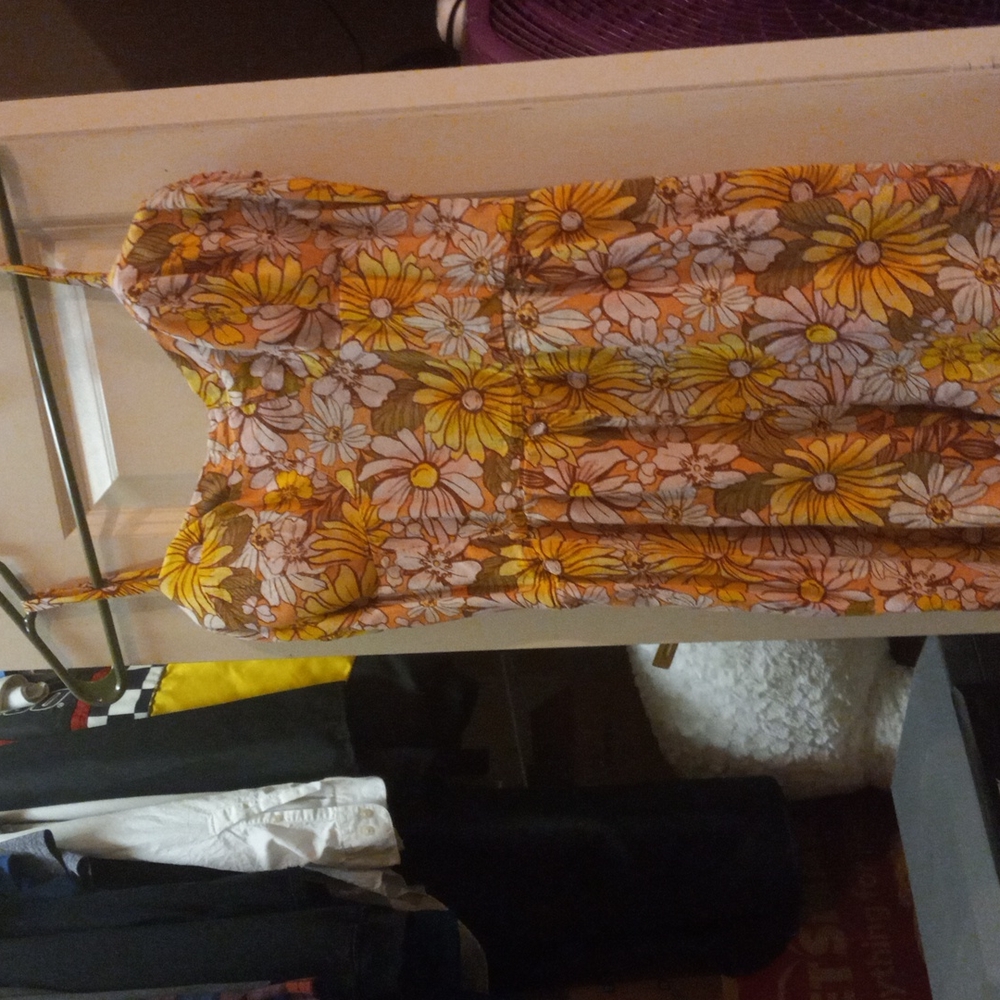 Flowered romper
